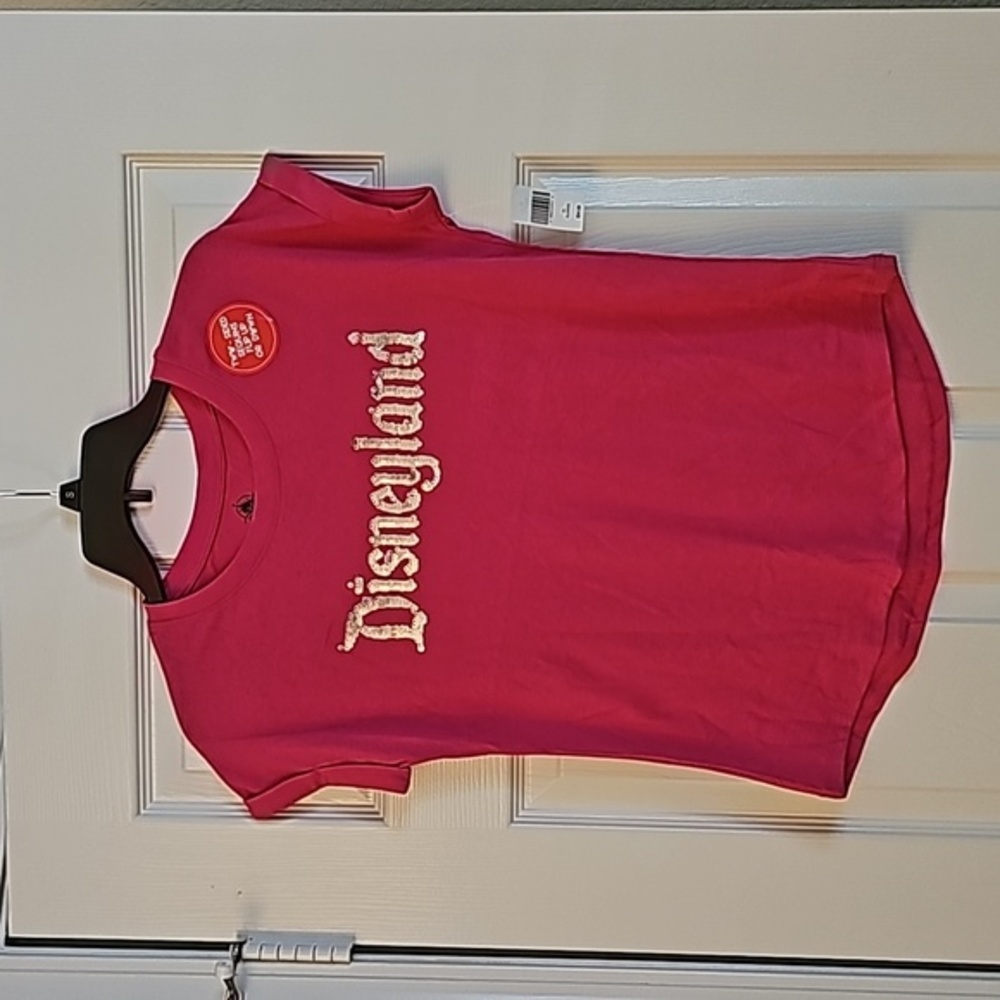 NWT - Disney Parks - Bright Pink Sequin Tee - New With Tag